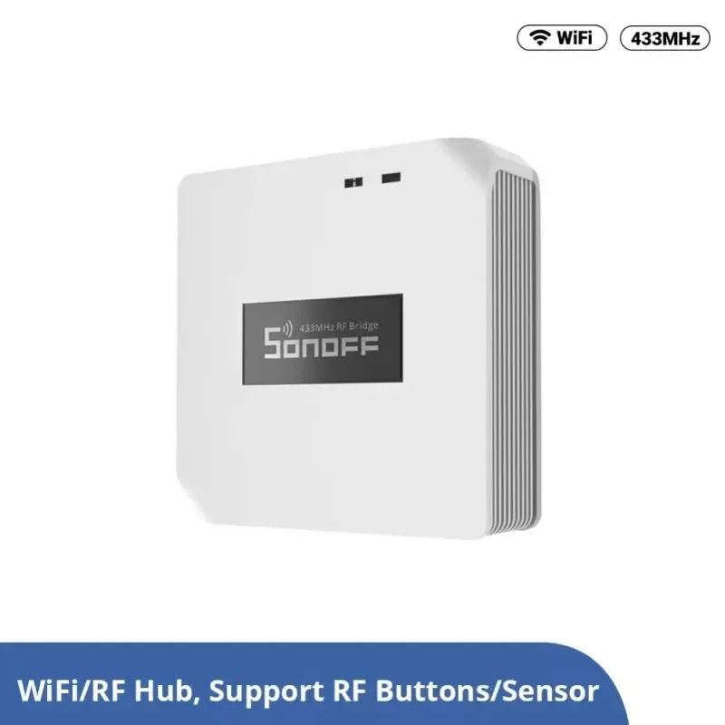 

RF BridgeR2 433 Smart Hub Work With Traditional 433.92MHz RF Remote Control Fixed Code And DW2-RF Door Window Sensor