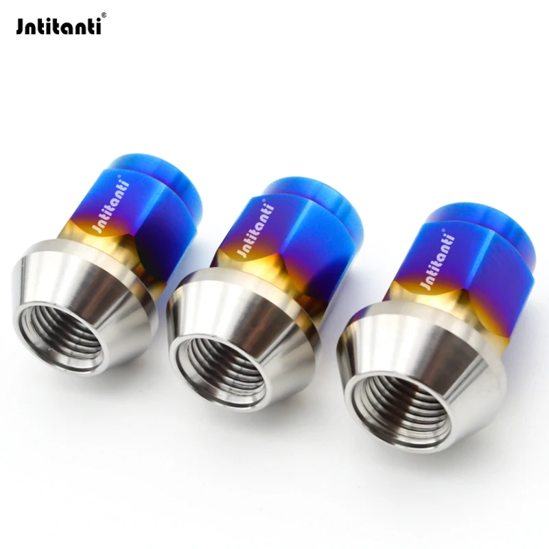 

Jntitanti Gr5 titanium lug nut wheel nut M12*1.25/1.5*35mm with close end