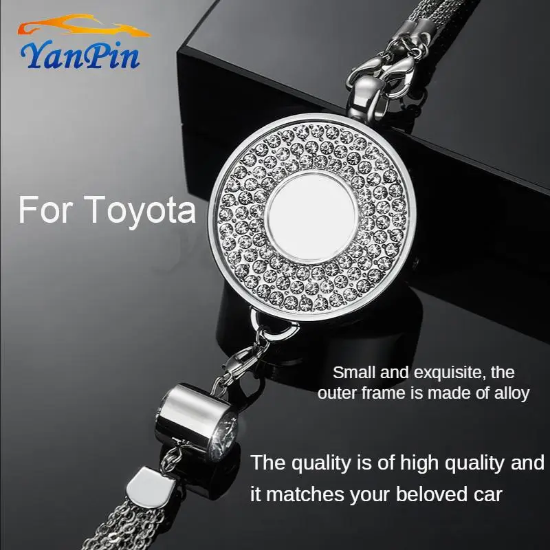 

Automotive With Diamond Fragrance Pendants Accessories Suitable For Toyota Vios/Wish/Unser/Avanza/Sienta/Hiace/Estima/Prado