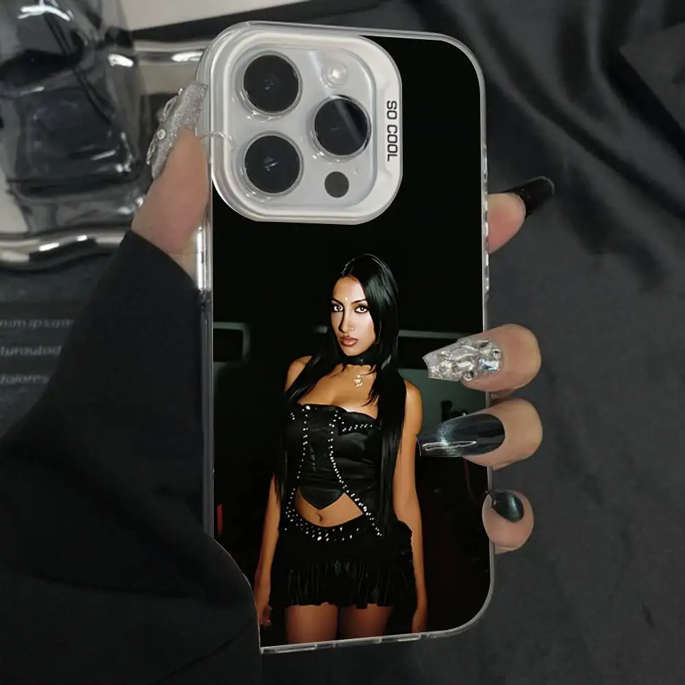Чехол для телефона Lara Raj Katseye для iPhone 16,15,14,13,12,11,Pro,Max,Plus,Mini,XS,SE Anti Fall Grey White Matte Hard Bumper (art.: 3920cfa3cb59e) - 3920cfa3cb59e