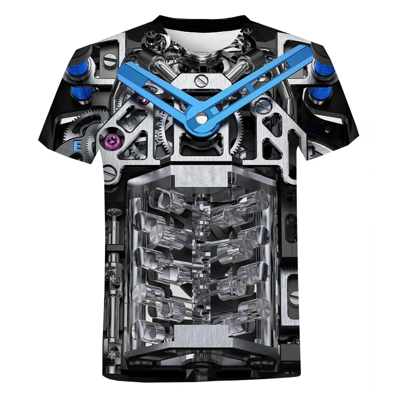 2022 Summer Car New 3D Printing T-Shirts Men's Women's Fashion Short Sleeves Casual Shirts Harajuku Hip Hop Oversized Tops - купить