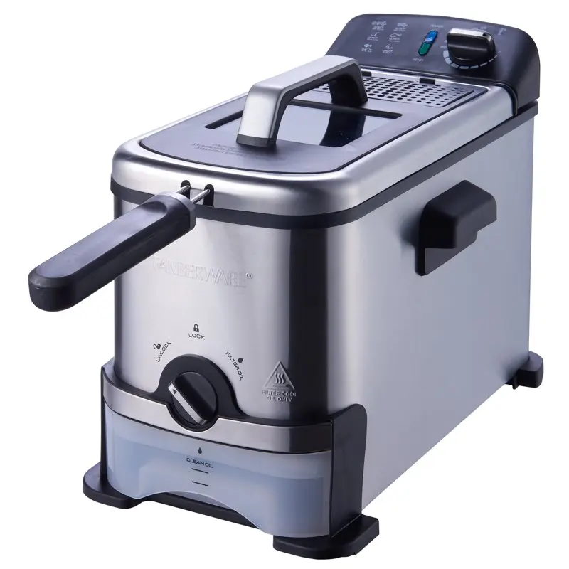 

3-Liter Filter Fryer, Stainless Steel