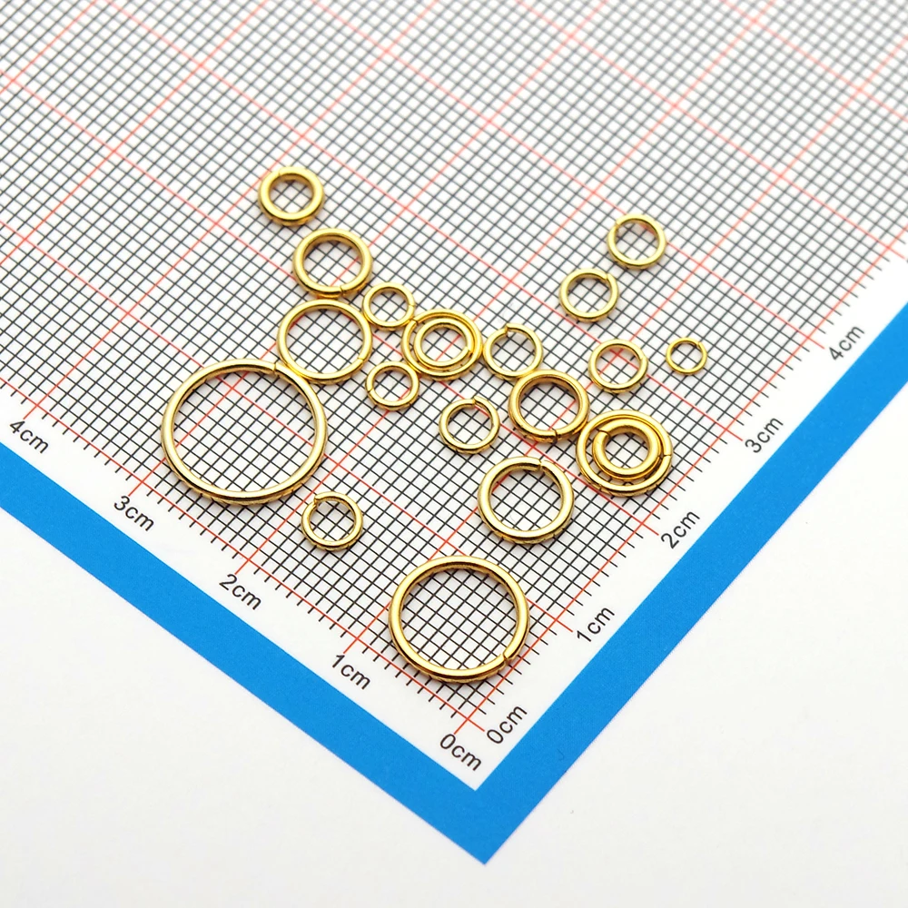 100pcs High Quality 3-12mm Gold Stainless Steel Split Jump Rings For Diy Necklace Earrings Jewelry Making Findings Connectors images - 6