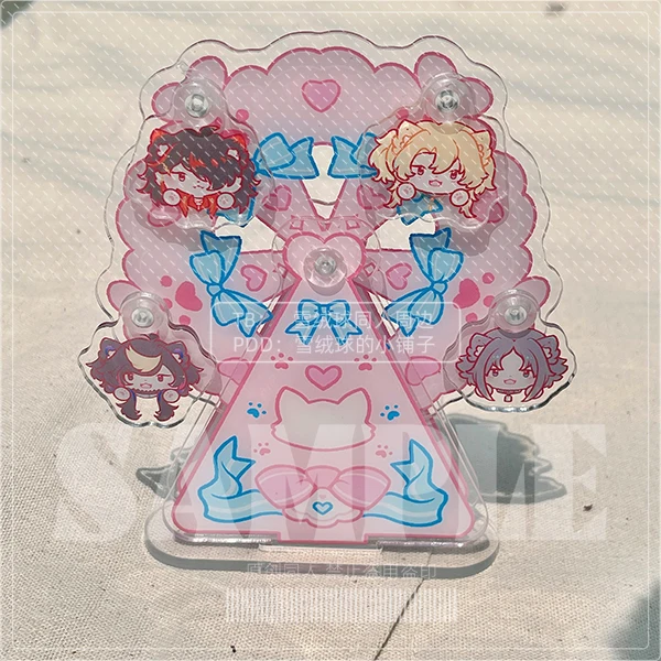 

Anime Luxiem Vox Shu Mysta Ike Luca Stand Figure Model Plate Cartoon Kawaii Ferris Wheel Collection Desktop Toy Xmas Gifts