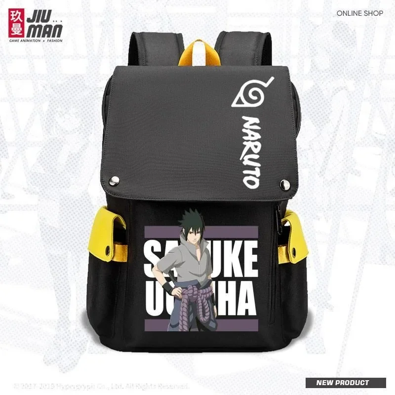 

Naruto Kakashi Sasuke Itachi Akatsuki Peripheral Student Personality Schoolbag Large-capacity Backpack for Men and Women