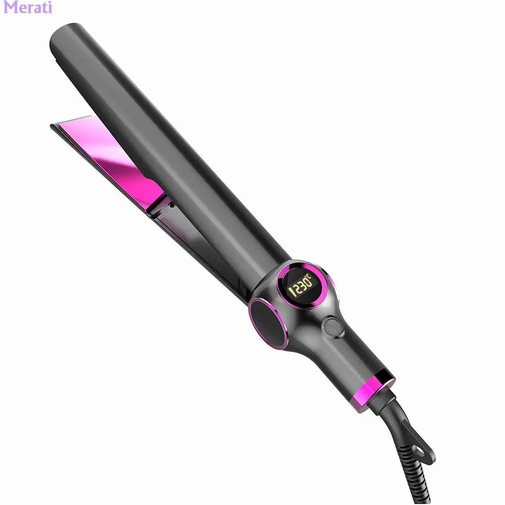 

Плойка и выпрямитель для волос 2 в 1, портативные щипцы для завивки волос, инструменты для укладки