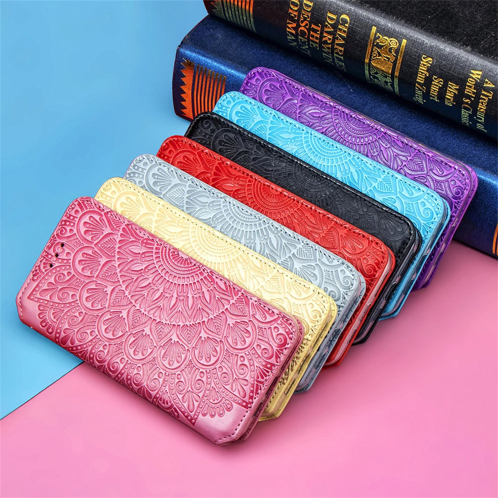 For Huawei Honor 70 Phone Case Magnetic Embossed Exotic Sky Wallet Cases For Huawei Honor 60 Pro Case Anti-fall Flip Cover images - 6