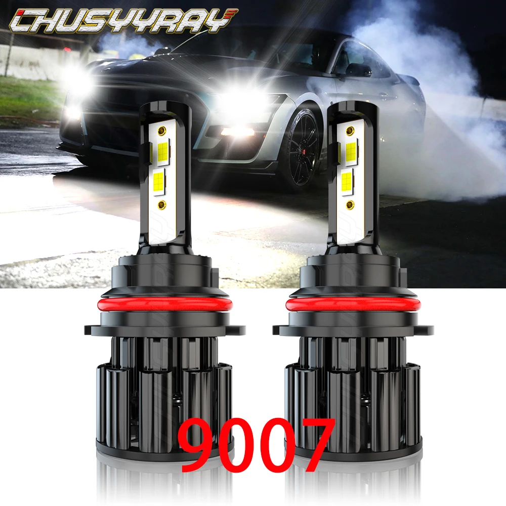 

CHUSYYRAY 9007 12000LM Led Headlight Lamp Compatible For Ford Mustang 1990-2004 CSP Chip 9007 HB5 High Bright Bulbs