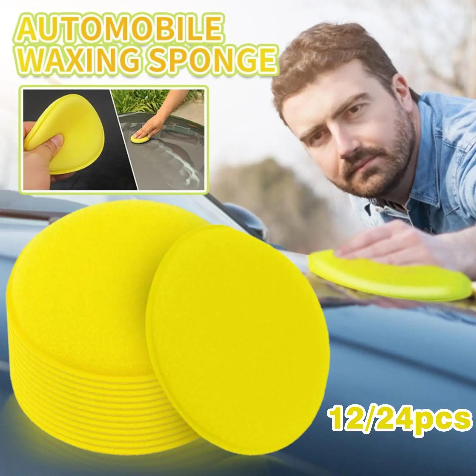 

Автомобильная губка, восковой аппликатор, очищающие прокладки для детейлинга, восковая мягкая губка, чистящие аксессуары, удаление пыли, ав...