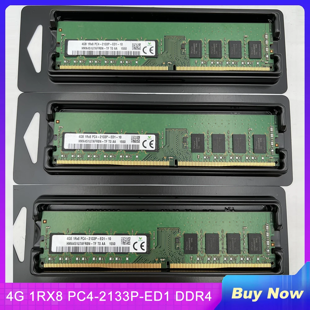 Память для SK Hynix RAM 4GB 4G 1RX8 PC4-2133P-ED1 DDR4 2133 ECC UDIMM, 1 шт.