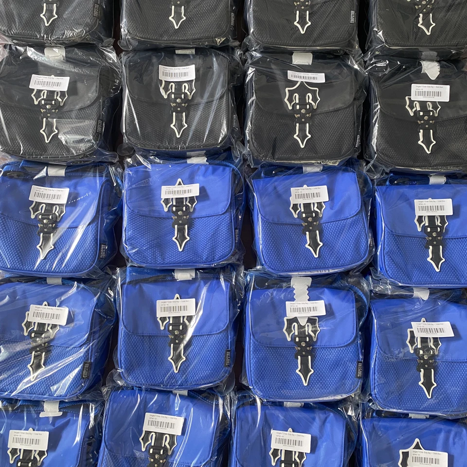 

In Stock London Trapstar Bag Fashion Women Men Trapstar Shoulder Bag Embroidered Solid Color Shoulder Bags Wholesale Dropship