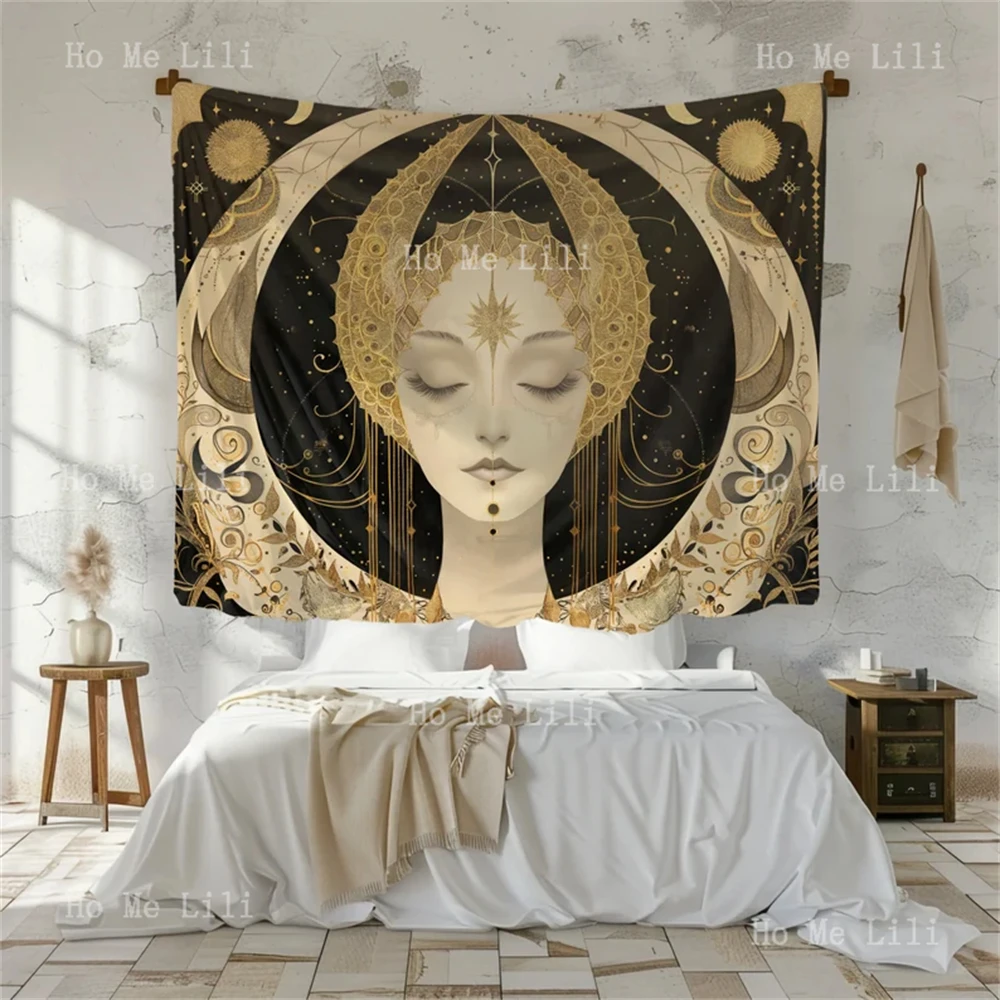 Гобелен в стиле небесной Богини Луны для украшения космоса