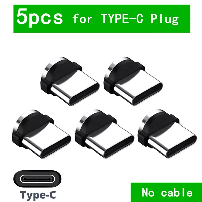 

Cable plug 8 Pin Type C Micro USB C Plugs Fast Charging Phone Magnet Charger Plug For iPhone 1m line chargering