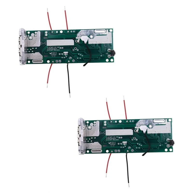 

2Pcs Li-Ion Battery Charging Protection Circuit Board PCB For Ryobi 20V P108 RB18L40 Power Tools Battery