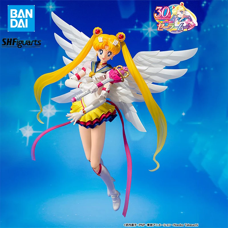 

In Stock Original Bandai Sailor Moon Tsukino Usagi 30Th Anniversary Anime Figur Action Figures Collection Model Toys