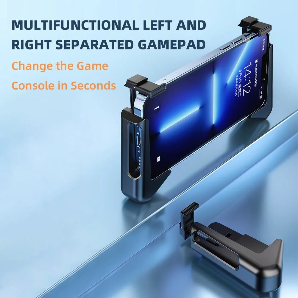 

Mobile Game Auxiliary Handle Trigger Controller Ergonomic Gamepad Compatible For Ios Android Portable Phone Holder Free shipping