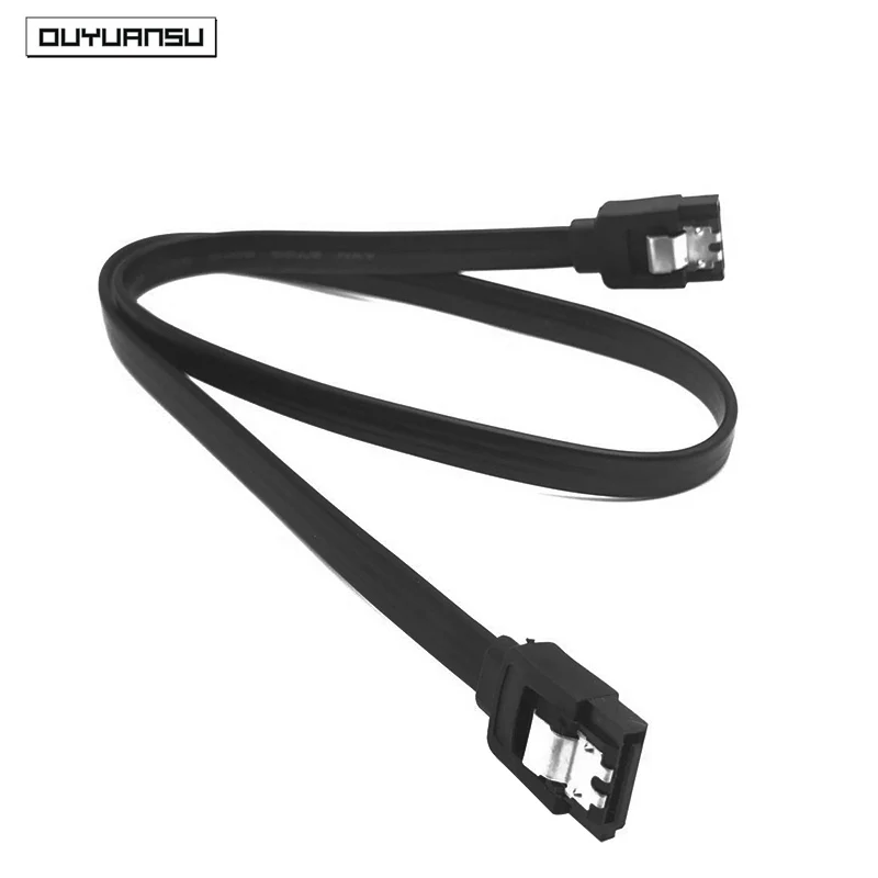 

40cm SATA Cable 3.0 for Hard Disk SSD Adapter HDD Cable Straight 90 Degree Sata 3.0 Sleeved Cable