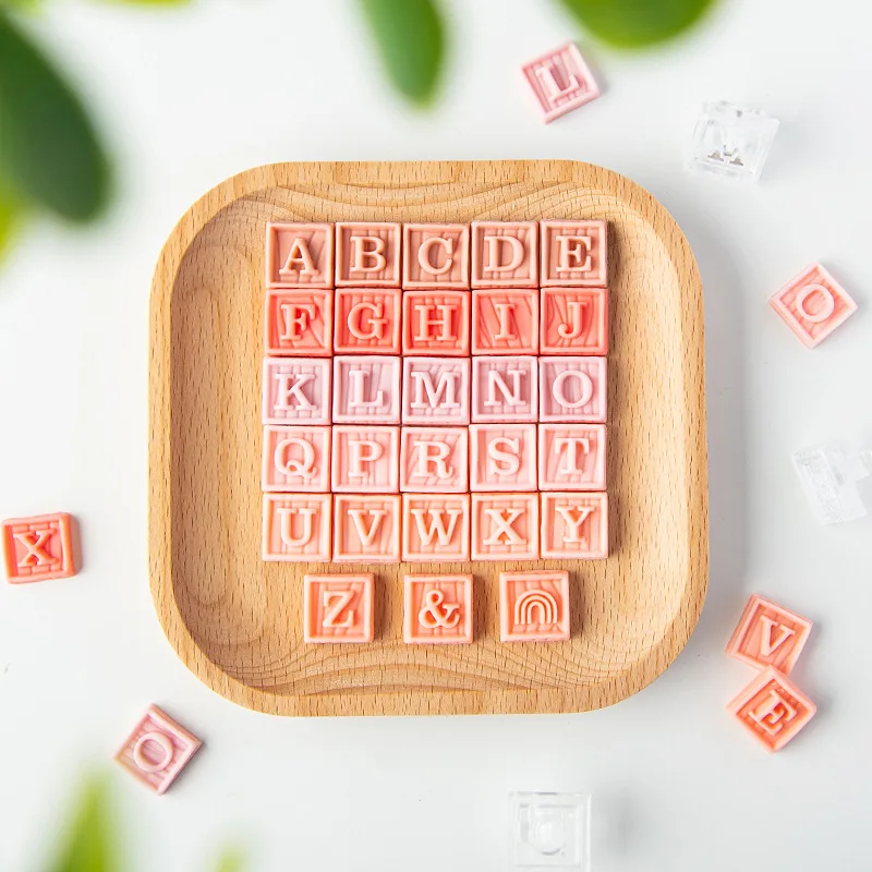 

A-Z Alphabet Fondant Stamp Mold Cake Cookie Decoration Cutter and Embosser Mold Household DIY Pastry Baking Tools