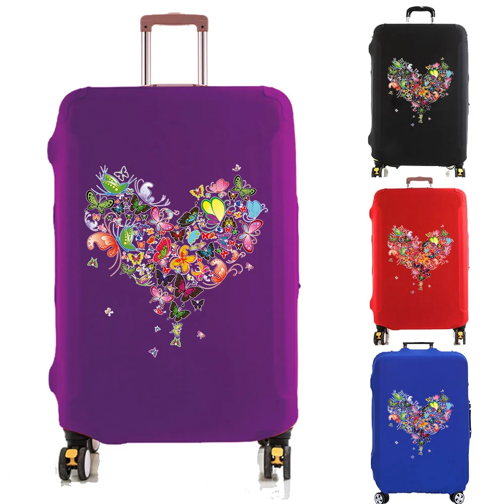 

Luggage Cover Suitcase Protector Love Graphic Print Thicker Elastic Dust Covered for 18-32 Inch Trolley Case Travel Accessories