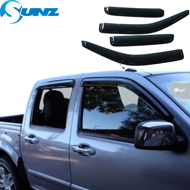Боковая вентиляционная маска окна для Isuzu D-max Dmax 2007 2008 2009 2010 2011 Sun Rain Deflector Guard Awning Shelter Weathershields on.