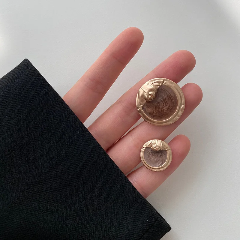 

Golden Buttons For Sewing Clothing Replacement Coat Decorative Diy Crafts Supply Garments Settings Metal Button 10pcs Wholesale