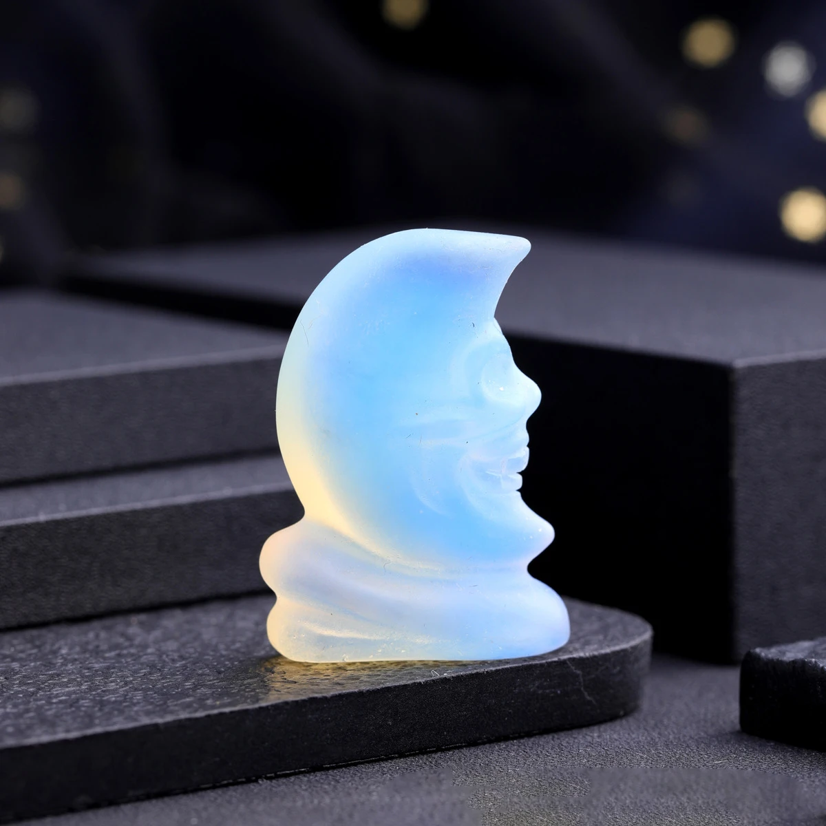 

Статуэтка из натурального камня, аметистового кристалла, 5 шт.