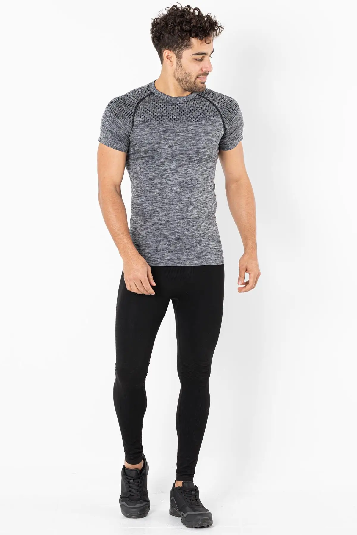 Быстросохнущие мужские рубашки для бодибилдинга фитнеса тренировок дышащая