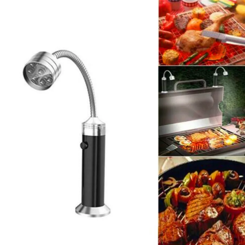 

2pcs Portable 360 Degree Magnetic LED Grill Light Lamp Adjustable BBQ Barbecue Grilling Lights Outdoor Grill Lighting Tools