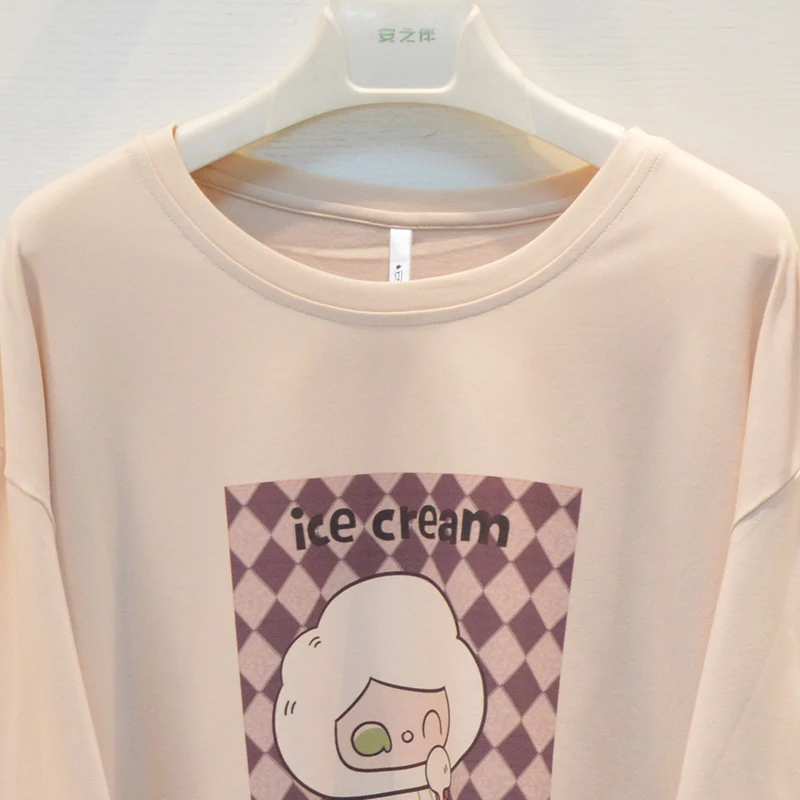 Пижамы Anzhiyou 2024 осенние мужские трикотажные однотонные пижамы из чистого хлопка с