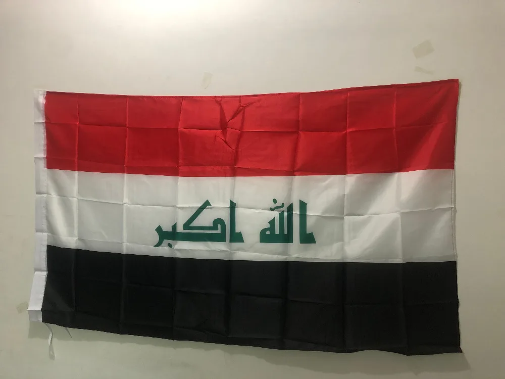 

Iraq Flag Activity Decorative National Banner 90x150cm