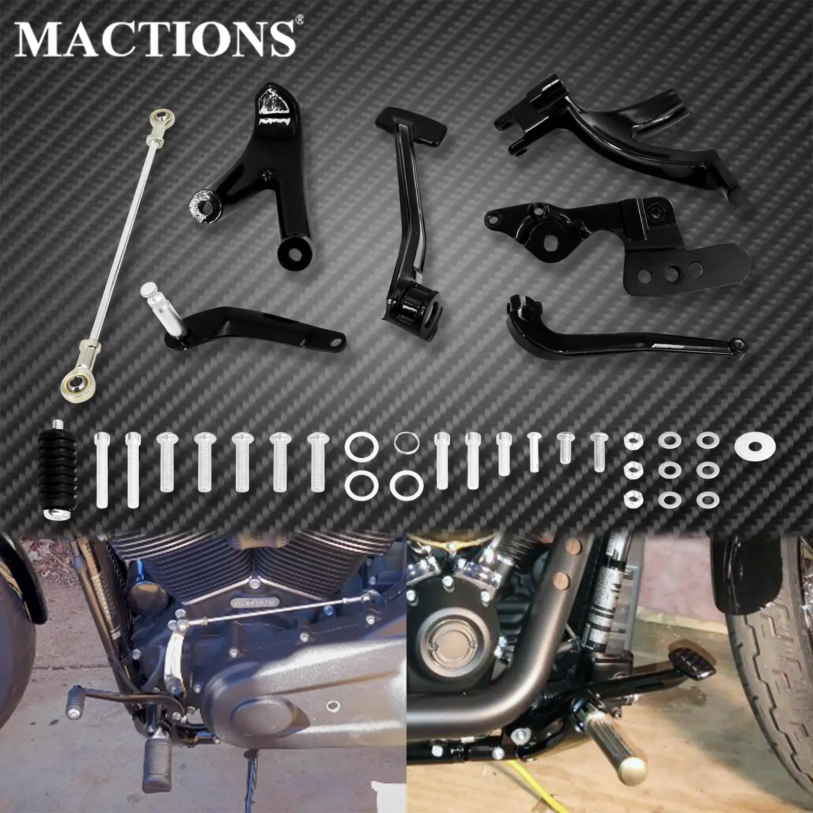 Заготовка для мотоцикла алюминиевый подножник с передним управлением набор