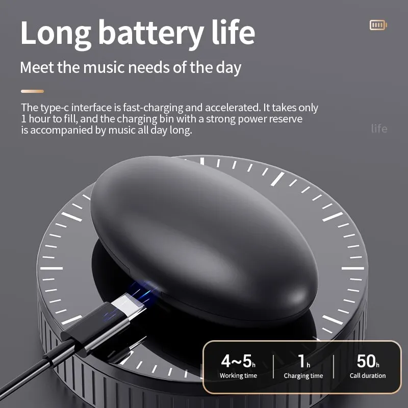 

Comfortable Wireless Headset D90 Bluetooth Sleep Earphones with Touch Control 5.3 Hours Playback Suitable for All Mobile Phones