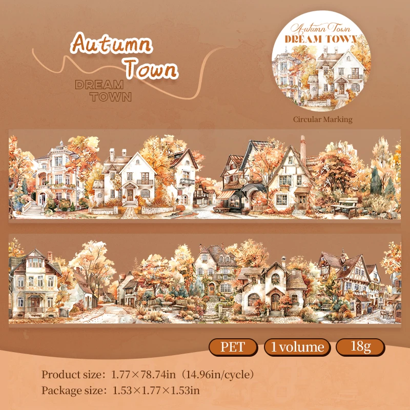 

Наклейки на ленту Journal GO Dream Town House