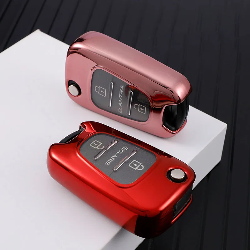 

TPU Car Key Case Cover for For Hyundai I20 I30 Ix20 Ix35 Elantra Accent for Kia Sportage Rio 3 Soul Optima Ceed Pro K5 K2 Protec