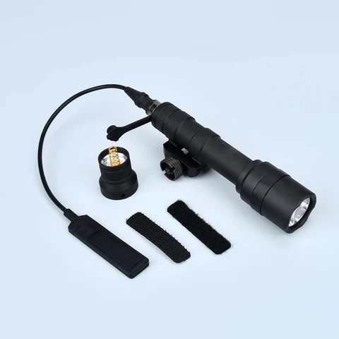Тактический фонарик Surefr M600 M600U Scout Light с двойной функцией переключателя давления, фонарь для винтовки, охотничье оружие, пистолет, светильник, аксессуары