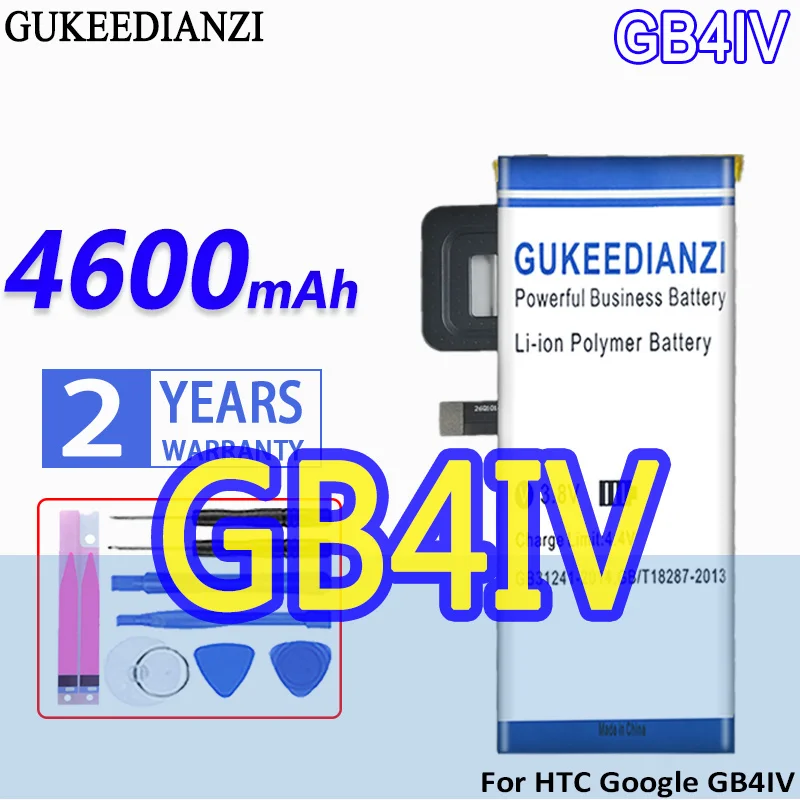 

Bateria 4600mAh High Capacity Battery High Capacity Battery High Capacity Battery High Capacity Battery For HTC Google GB4IV