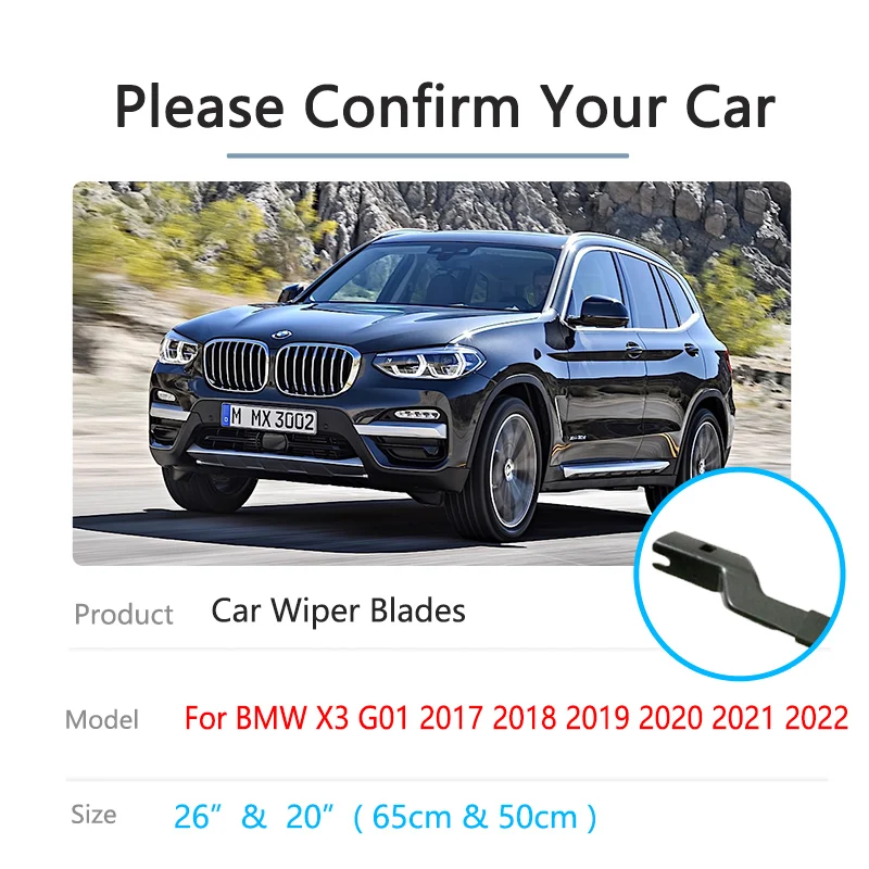 Фото Щетки стеклоочистителя для BMW X3 G01 2017 2018 2019 2020 2021 2022 №3