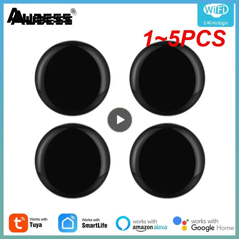 

Умный пульт управления Tuya Smart Life, инфракрасный смарт-контроллер для кондиционера, телевизора, DVD, Audi, Alexa, дома, Wi-Fi, голосовое управление, 1 ~ 5 шт.