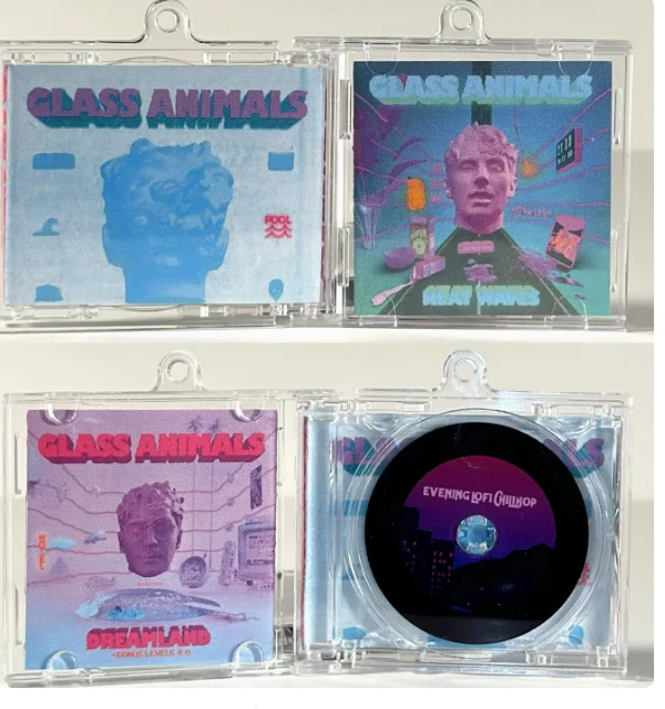 Стеклянные животные мини-музыкальный компакт-диск NFC брелок теплые волны альбом