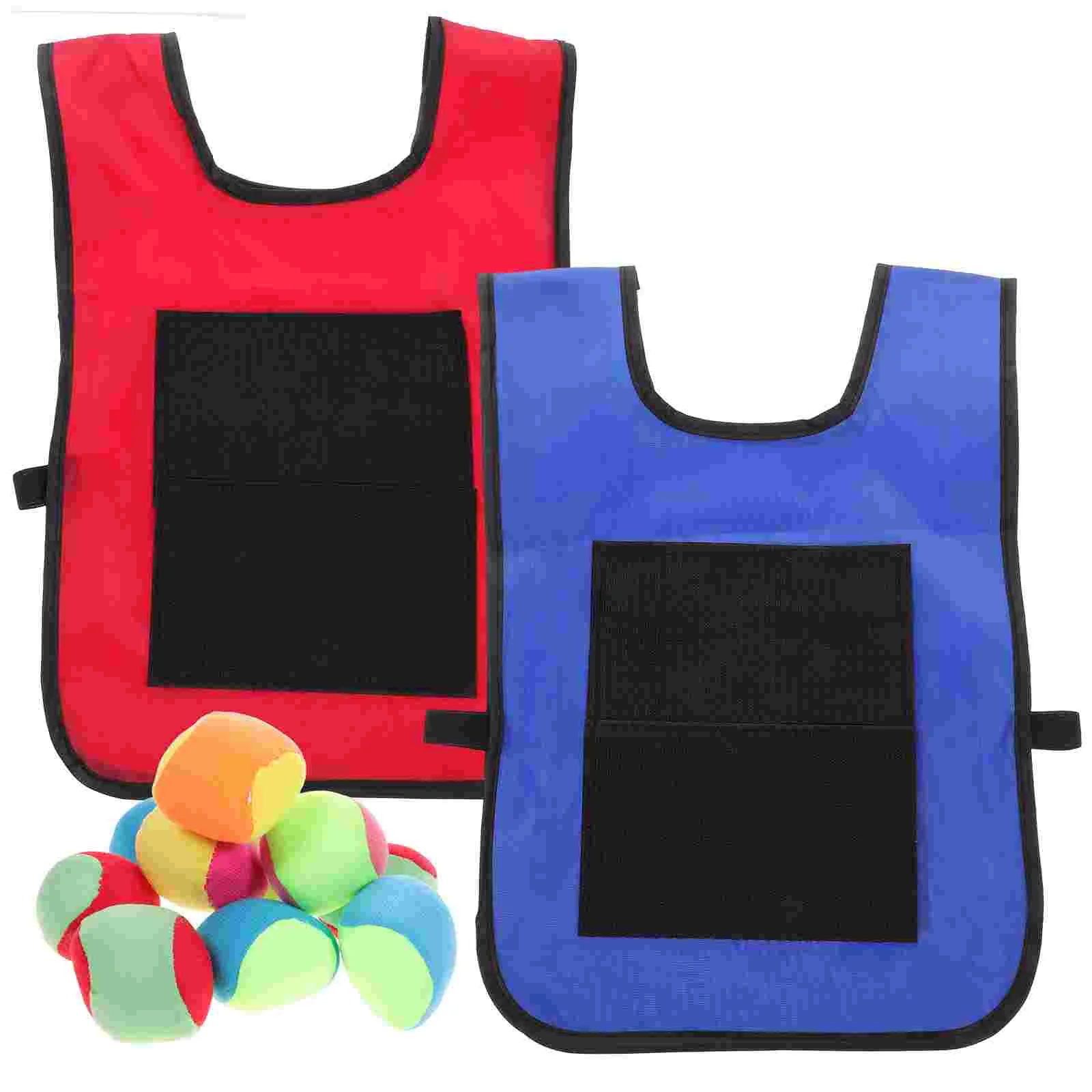 

Stickyvest Game Target Dodgeball Kids Gamesoutdoor Throwingset Tag Toys Jersey Catch Vests Toystick Yard Props Dart