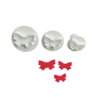 3pcs wedding butterfly fondant cookie cutting mold cake decorating tools biscuit chocolate moulds baking kitchen embossing tamps