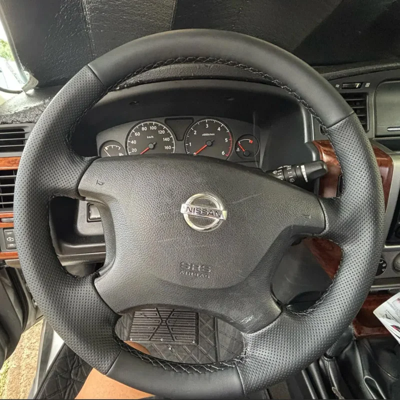 Оригинальный дырокол, износостойкий фотоэлемент для Nissan патруль Y61, черные автомобильные аксессуары из натуральной кожи