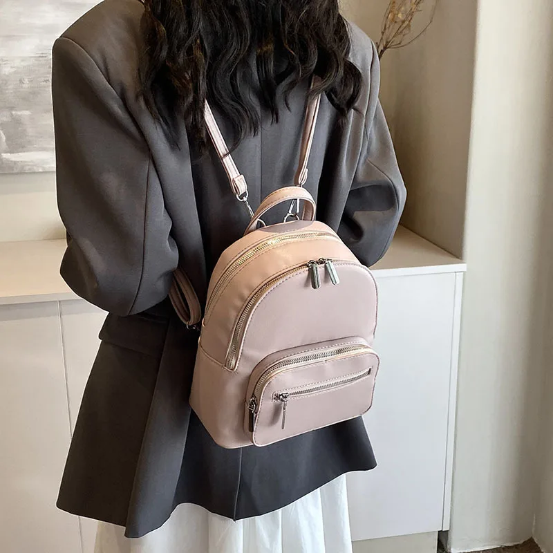 Новый однотонный рюкзак из мягкой пу кожи Tingting модный и простой