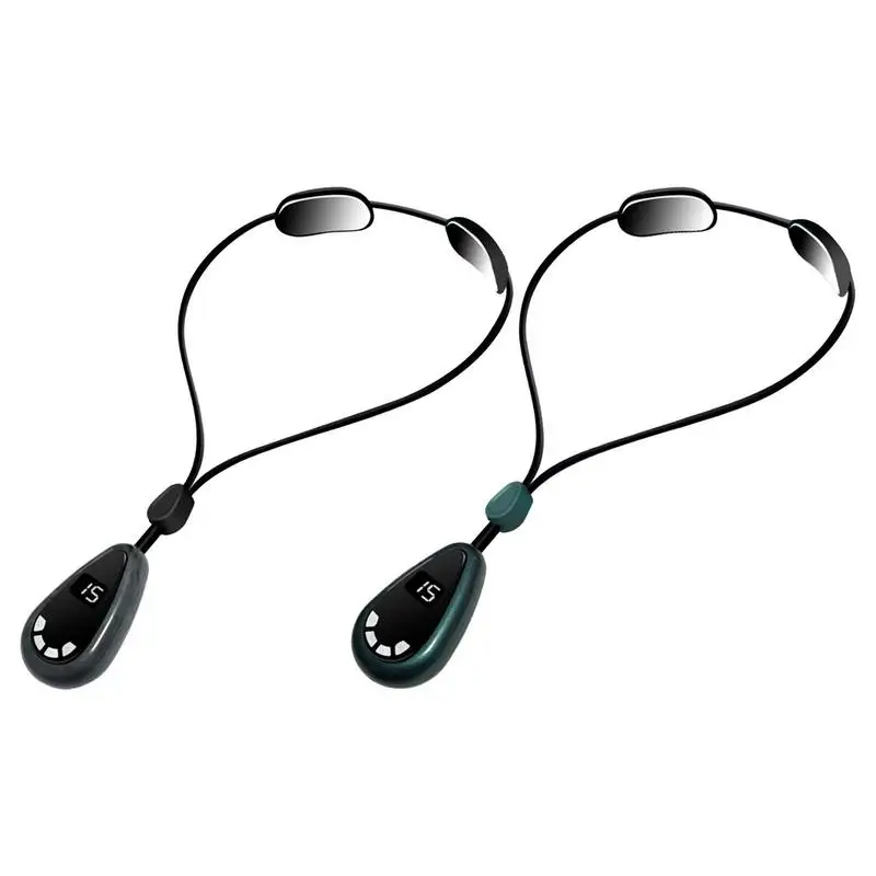 

Electric Pulse Neck Massager Mini Cervical Spine Massage Device Neck Hanging Deep Tissue Relief Massage Tool With Soothing Heat