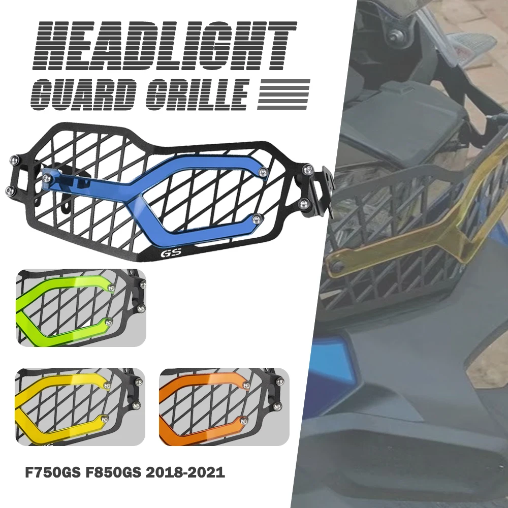 

For BMW F850GS F850 F750 GS F750GS F 750 GS 2018 2019 2020 2021 Motorcycle Headlight Guard Grille Grill Cover Protector Aluminum