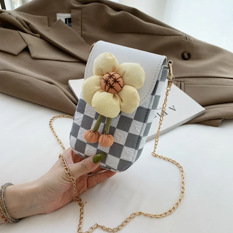 

Western Style Retro Girl Flower Small Bag Female 2022 Summer New Trendy Messenger Bag Fashion Shoulder Bag Mobile Phone Bag