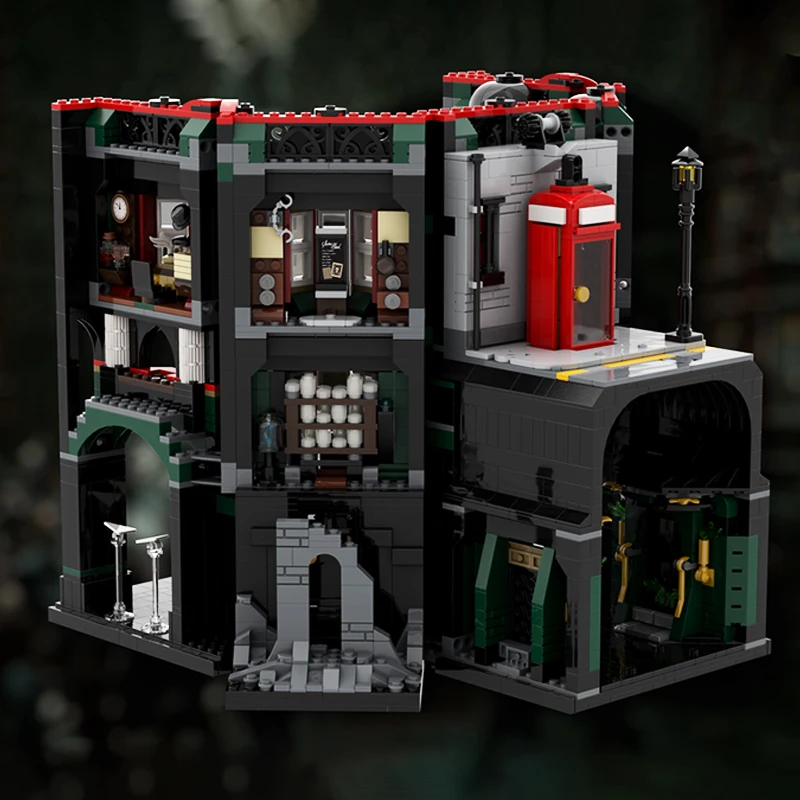 Фото 1420 деталей MOC: Модель здания Школы магии, архитектурный конструктор, развивающая игрушка, подарок на день рождения, коллекция кирпичиков для сборки, художественный набор №3