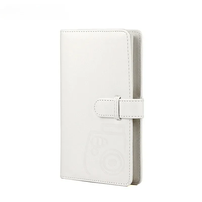 Чистый цвет из искусственной кожи с 96 карманами 3-дюймовый чехол для фотоальбома