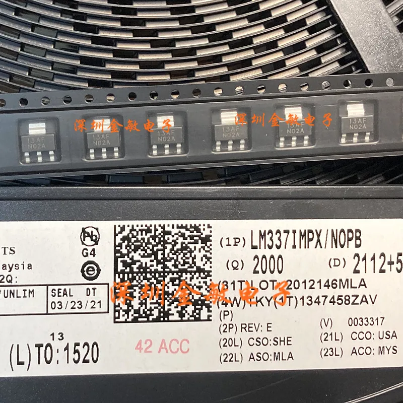 

10 шт./лот LM337IMP LM337IMPX SOT-223 N02A