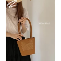handbag bag womens summer 2022 new all match ins niche fashion straw bag high quality texture shoulder bag armpit bag